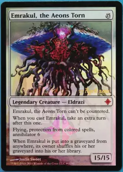 Emrakul, the Aeons Torn (Prerelease) FOIL Rise of the Eldrazi PLD CARD (520313) - Image 1