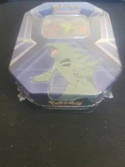 Pokemon Triple Whammy TYRANITAR Tin 3 Booster Packs 3 Foil Cards TCG Sealed - Image 2