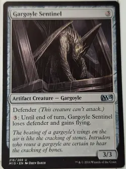 Gargoyle Sentinel - Magic 2015 Core Set M15 - Magic the Gathering MTG Nice! - Image 1