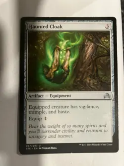 Haunted Cloak - Shadows over Innistrad - Magic the Gathering MTG Nice! - Image 1