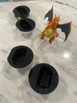 Pokemon TCG Hidden Fates Ultra Ball & Great Ball Deck Boxes. + Charizard Figure! - Image 5