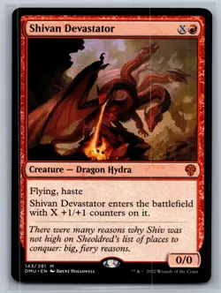 Shivan Devastator 143 Mythic Dominaria United Magic: The Gathering Near Mint - Image 1
