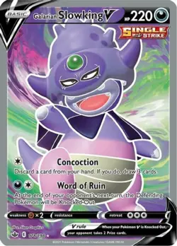 NM-Mint Galarian Slowking V - 178/198 - Full Art Ultra Rare Pokemon Chilling Rei - Image 1