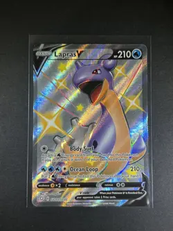 Pokemon Lapras V Shining Fates: Shiny Vault SV110/SV122 Rare Full Art - NM/MT - Image 1