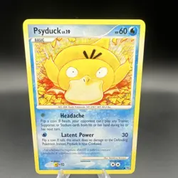 Pokemon Psyduck 87/127 Platinum Common Regular Basic 60 HP English 2009 Komiya - Image 1
