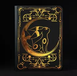 Pokemon Lunar Shadow Umbreon Binder Zippered Sleevechief 9-Pocket Gold Sealed - Image 1