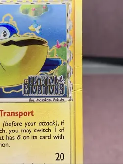 Pokemon TCG Pelipper 26/100 Reverse Holo EX Crystal Guardians Stamped MP- Crease - Image 2