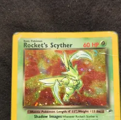 Pokemon TCG Rocket's Scyther 13/132 Gym Heroes 2000 Holo Rare 60 HP ENG - Image 3