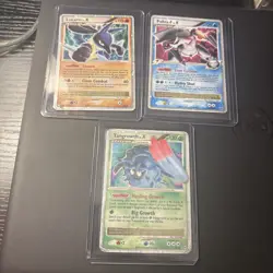 HP / Damaged Pokemon Lv X Lot Palkia Lucario Tangrowth - Image 1