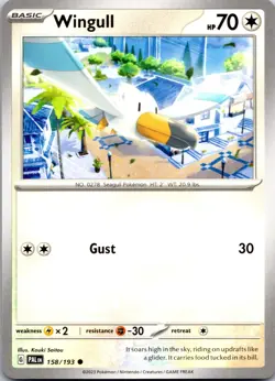 Wingull 158/193 Common Paldea Evolved Pokemon Near Mint - Image 1