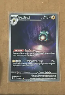 Bellibolt 201/197 SV03: Obsidian Flames Holo Illustration Rare Pokemon NM - Image 1