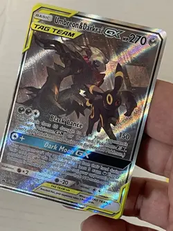 Pokemon TCG Umbreon & Darkrai GX Tag Team SM241 Holo Black Star Promo Sun Moon - Image 4