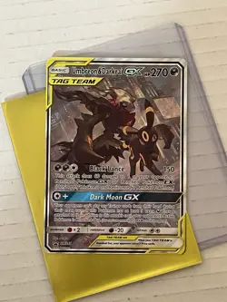 Pokemon TCG Umbreon & Darkrai GX Tag Team SM241 Holo Black Star Promo Sun Moon - Image 5