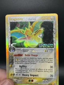 Pokemon TCG Dragonite EX Delta Reverse Holo 3/113 Delta Species - HP/Damaged - Image 3