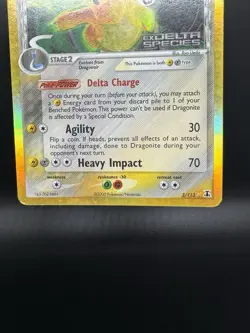 Pokemon TCG Dragonite EX Delta Reverse Holo 3/113 Delta Species - HP/Damaged - Image 4