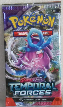 Pokemon TCG Scarlet and Violet TEMPORAL FORCES Booster Pack NEW SEALED - Image 1