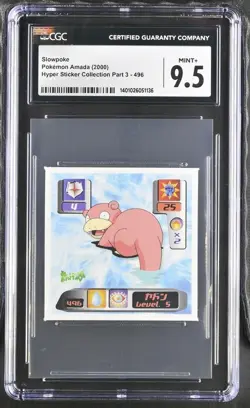 Slowpoke Pokemon Amada 2000 Hyper Sticker Collection Part 3 #496 Pop 2! - Image 1