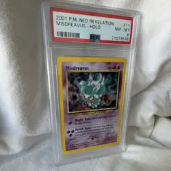Pokemon Misdreavus Holo Rare Neo Revelation 11/64 Unlimited PSA 8 English - Image 3