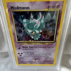 Pokemon Misdreavus Holo Rare Neo Revelation 11/64 Unlimited PSA 8 English - Image 4