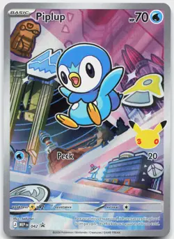 Piplup 042 Holo Promo ME: Mega Evolution Promo Pokemon Near Mint - Image 1