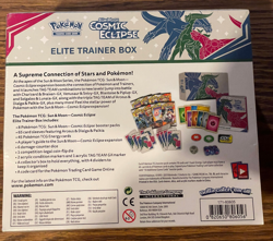 POKEMON SUN AND MOON COSMIC ECLIPSE ELITE TRAINER BOX SEALED - SUPER CLEAN WRAP - Image 2