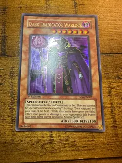 Dark Eradicator Warlock SD6-EN001 1st Edition Ultra Rare PL + BONUS - Image 1