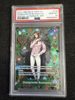 2024 ONE PIECE OP09-EMPERORS IN THE NEW WORLD #119 DONQUIXOTE ROSINANTE PSA 10 - Image 1