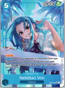 Nefeltari Vivi 024 Alt Art SR One Piece Heroines Edition EB03-024 NM - Image 1