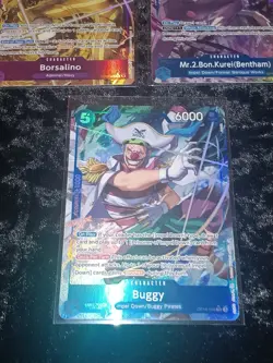 (3×) One Piece The Time Of Battle Alt Art Buggy OP16-048/Borsalino 073/Mr. 2 055 - Image 4