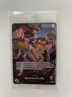 MONKEY D LUFFY - One Piece OP05-060 - SEALED PROMO Leader L - PSA Magazine - Image 1