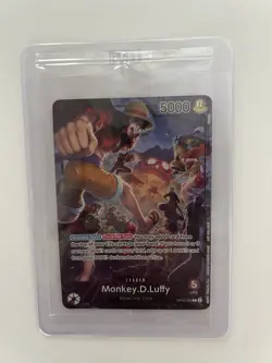 MONKEY D LUFFY - One Piece OP05-060 - SEALED PROMO Leader L - PSA Magazine - Image 3