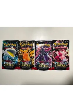 Pokemon TCG Scarlet & Violet Paldean Fates Booster Pack, Sealed, Lot of 4 - Image 1