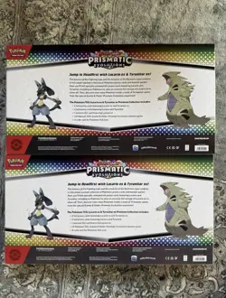 Pokemon Lucario Ex Tyranitar Ex Premium Collection Prismatic Evolution Lot of 2 - Image 2