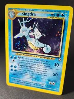 Kingdra 8/111 MP Holo Rare Neo Genesis Unlimited Edition Pokemon WOTC SWIRL - Image 5