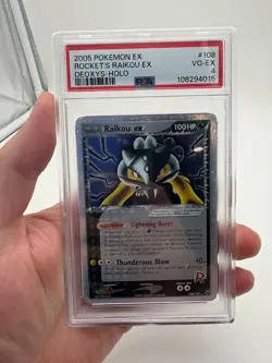 Pokemon Rocket's Raikou ex 108/109 Deoxys PSA 4 (POP 18) -- Rare! - Image 1