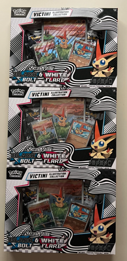 Pokemon TCG Scarlet & Violet Unova Victini Illustration Collection - Sealed - Image 1