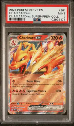 2024 POKEMON SVP EN-SV BLACK STAR PROMO #161 CHARIZARD EX PSA 9 - Image 1