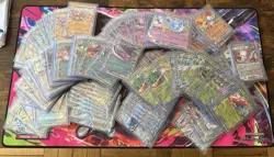 129 Pokemon Card Lot - ALL Double Rare EX Cards - ALL Pack Fresh NM/MT - Image 1