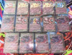 129 Pokemon Card Lot - ALL Double Rare EX Cards - ALL Pack Fresh NM/MT - Image 2