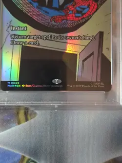 Magic the Gathering Spider-Man Reprieve Borderless Mythic Foil Card Psa 9 - Image 4