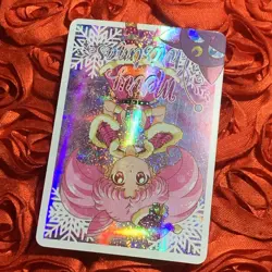 Chibiusa CHIBI MOON SPECIAL WAIFU GIRL Holo Merry Christmas Anime Card - Image 3