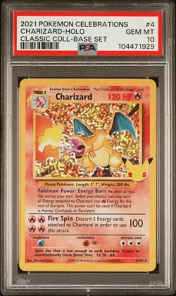 Pokemon Charizard 4/102 Holo Rare Celebrations PSA 10 GEM MINT - Image 1