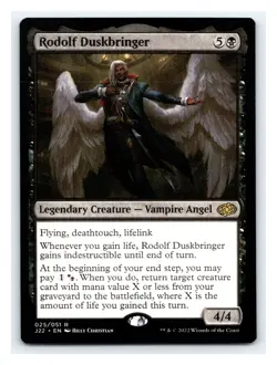Rodolf Duskbringer, Jumpstart 2022, Magic the Gathering MTG LP Light Play - Image 1