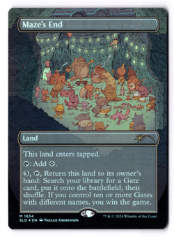Maze's End NM* FOIL BORDERLESS Secret Lair ENGLISH 1834 mtg -UnltdCards - Image 1