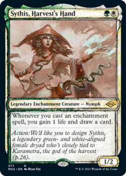 1x Sythis, Harvest's Hand - Foil - Showcase MTG - Modern Horizons 2 - NM-Mint - Image 1