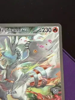 Pokemon Reshiram ex 166/086 White Flare Full Art Holo Double Rare English - Image 2