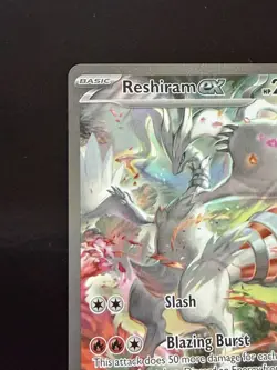 Pokemon Reshiram ex 166/086 White Flare Full Art Holo Double Rare English - Image 3