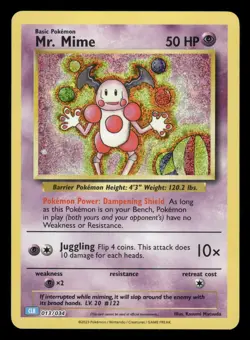 Mr. Mime 013/034 Trading Card Game Classic CL Holo MP - Image 2