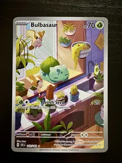 Pokemon - Bulbasaur Illustration Rare - 143/142 - NM Raw - IR - Image 1