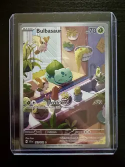 Pokemon - Bulbasaur Illustration Rare - 143/142 - NM Raw - IR - Image 3